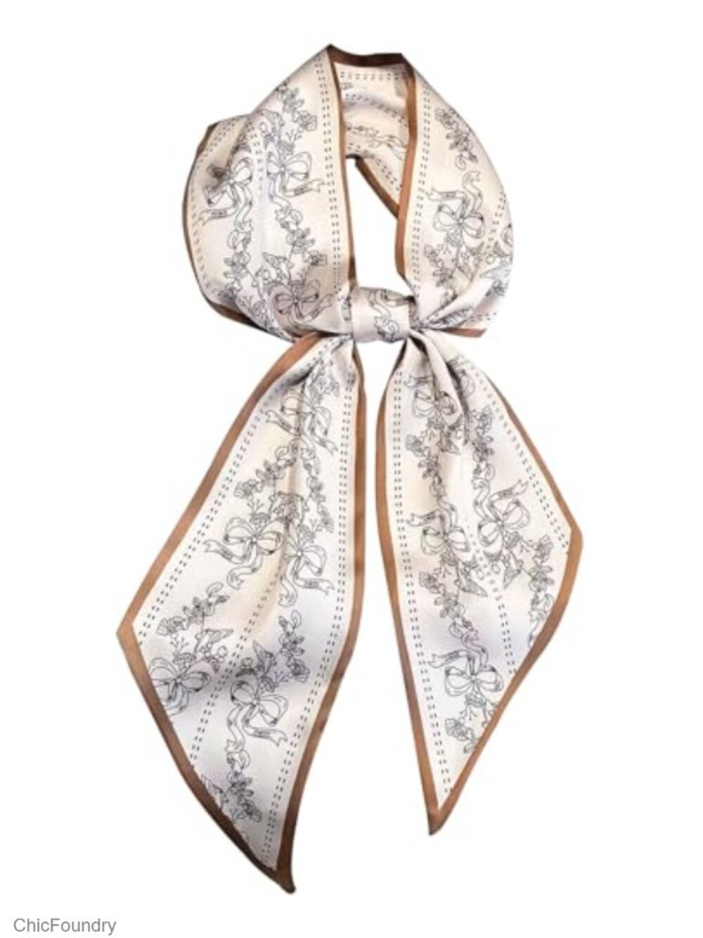 Satin Silk Feel Long Thin Head Scarf Hair Neck Bag Accessory